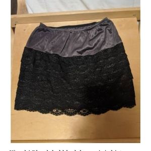 Kimchi Blue label black lace mini skirt